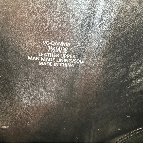 VINCE CAMUTO Dannia Bootie 7.5 Mauve Multi Tricolor Snake Leather Block Heel New - Picture 4 of 13